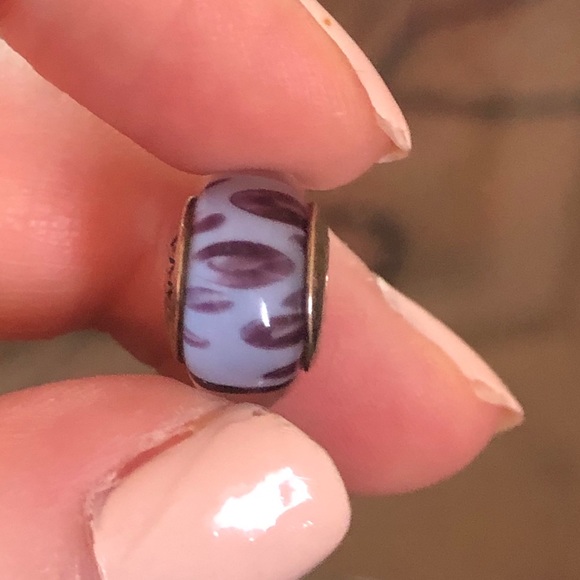 Authentic Pandora blue python murano charm - Picture 1 of 6